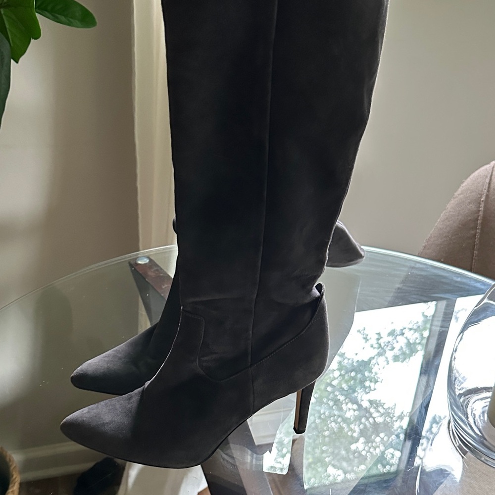 Sam Edelman Charcoal Heeled Boots